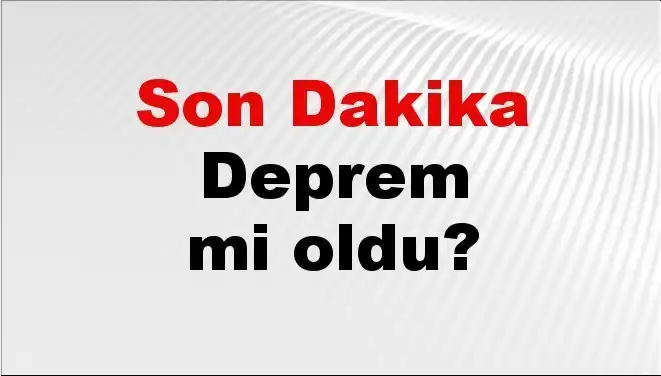 Balıkesir'de Gece Yarısı Deprem! Son Gelişmeler Burada